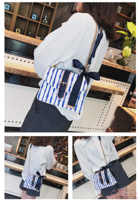 夏季風(fēng)尚 海軍條紋小方包，少女心動(dòng)的斜挎新寵